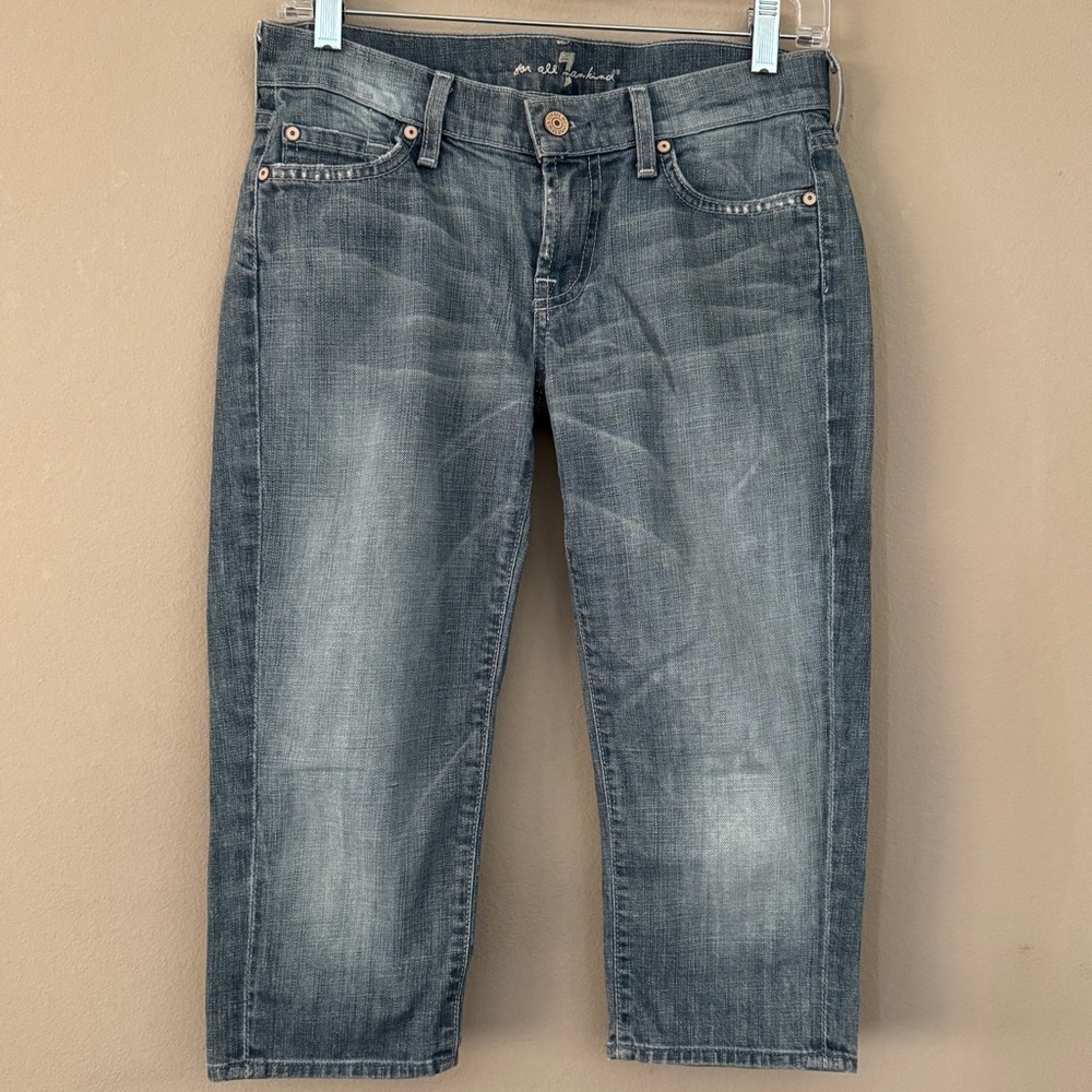 7 for all mankind capri Roxanne jeans size 26